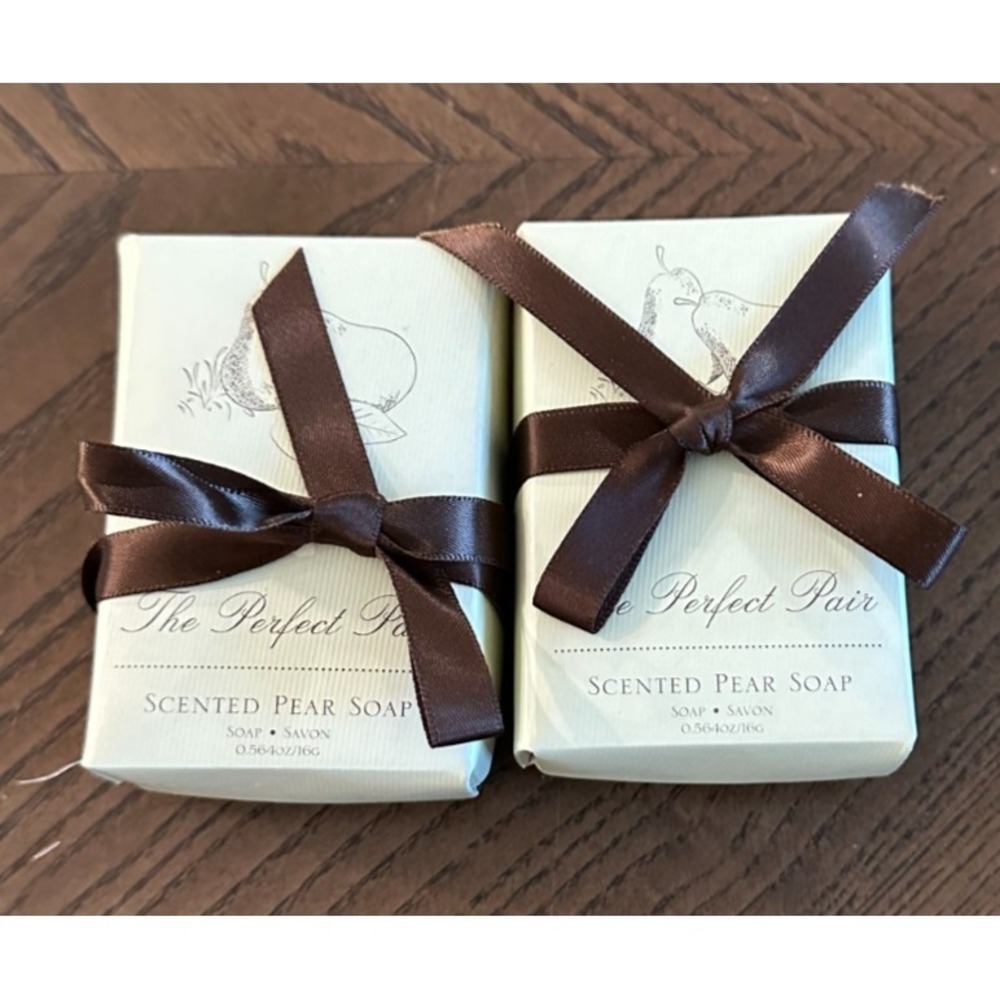 2 Kate Aspen The Perfect‎ Pair Scented Pear Soap Favors NIB